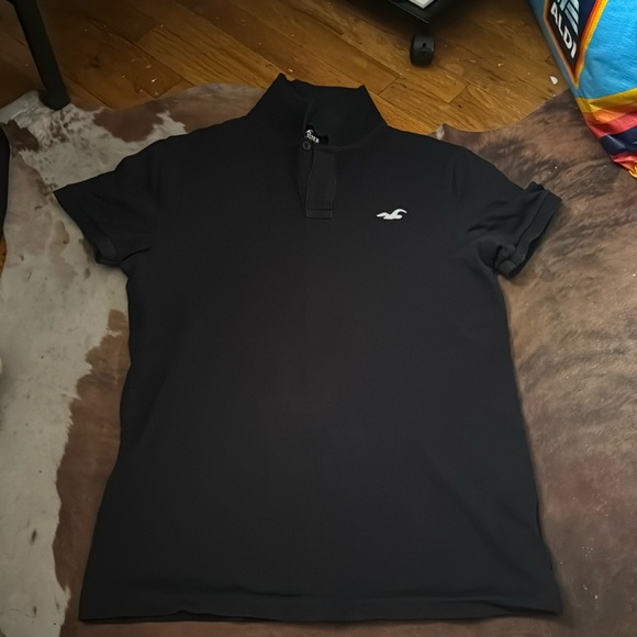 HOLLISTER Classic Black Polo - Picture 1 of 3